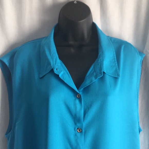 JustFab Sleeveless Pullover Dress with Shoe String Tie Belt - Picture 2 of 7